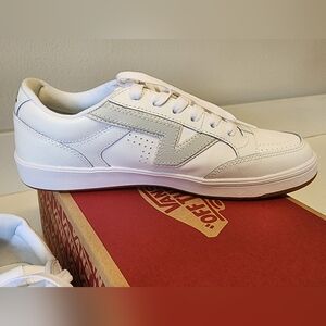 Vans White and Gray Low-Top Sneakers